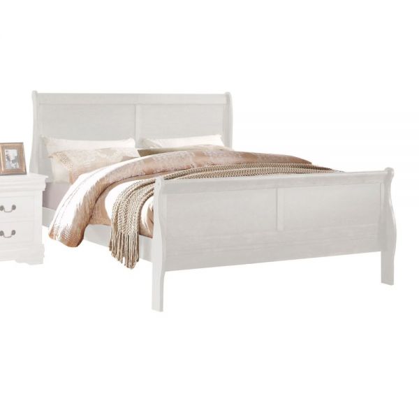 Louis Philippe Full Bed White