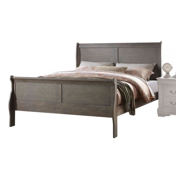 Louis Philippe Full Bed Antique Grey