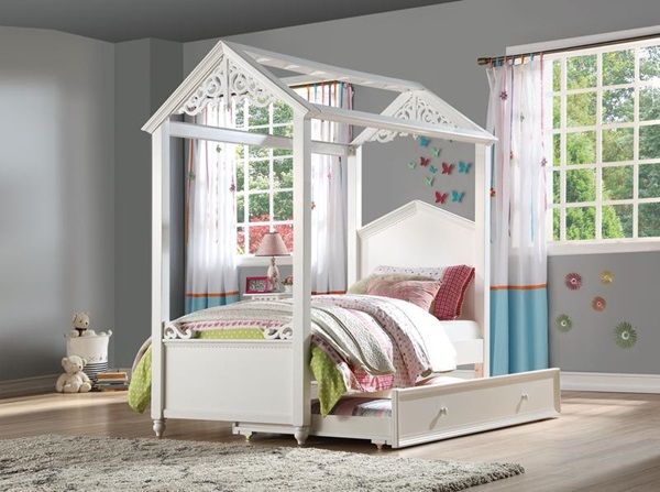 Rapunzel Full Bed White