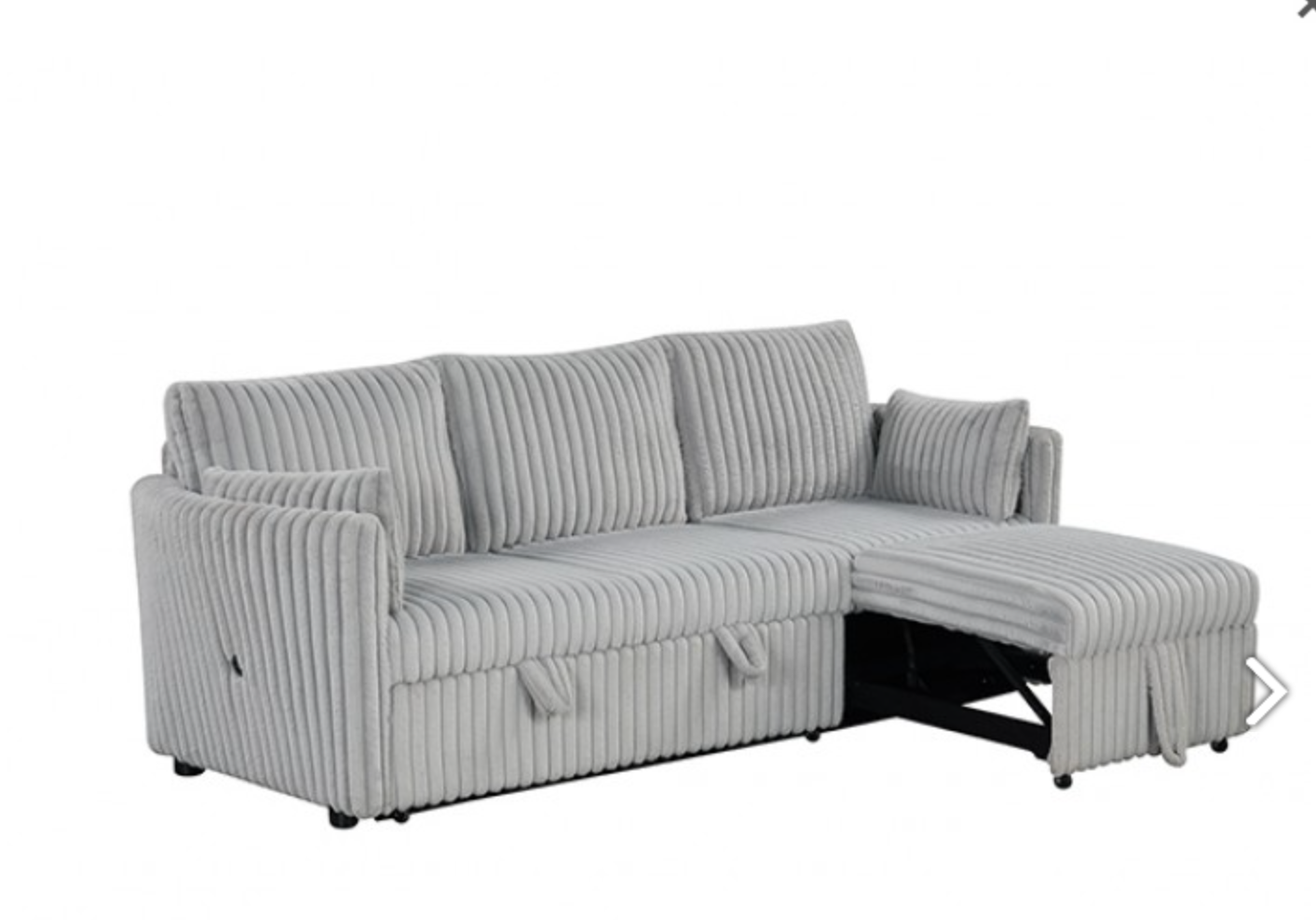 Denholme Pull-out Sofa -Gray