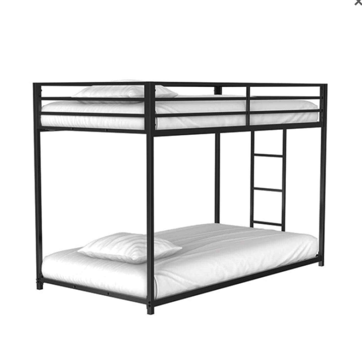 Rothwell Twin Over Twin Bunk Bed - Black