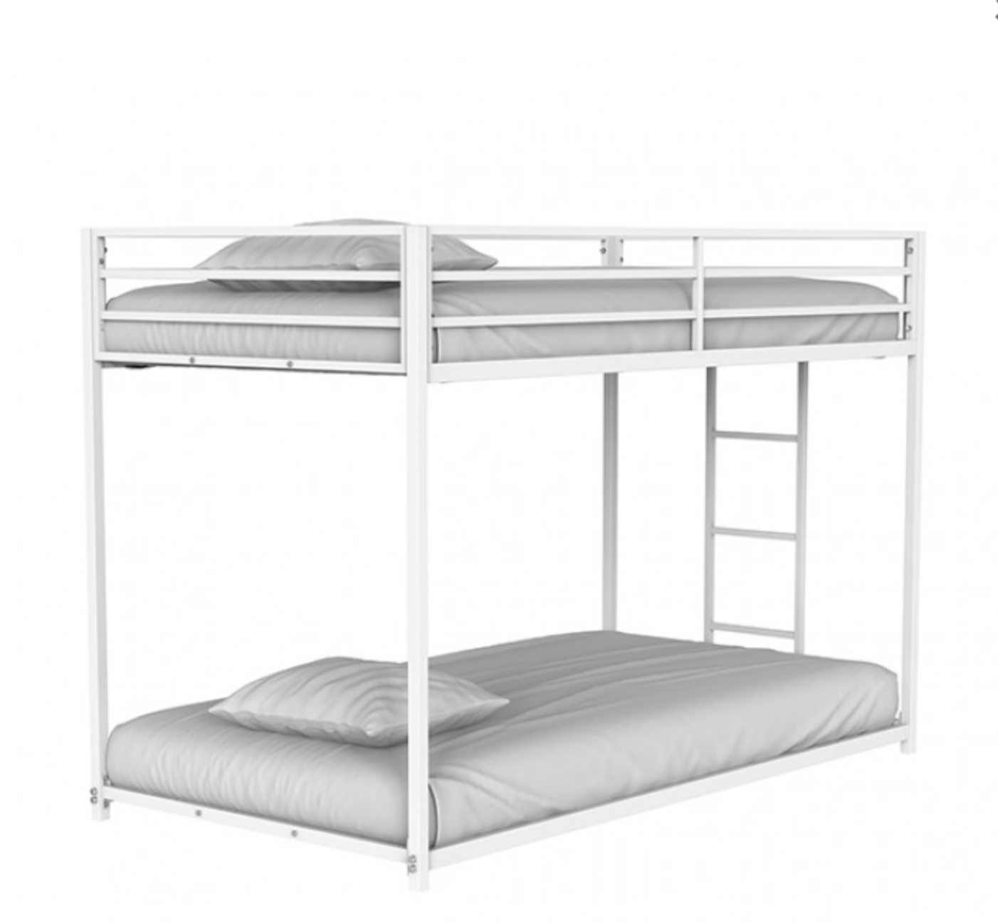 Rothwell Twin Over Twin Bunk Bed - White