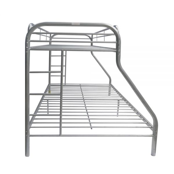 Tritan Twin XL Over Queen Bunk Bed Silver