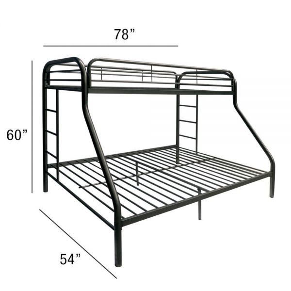 Tritan Twin Over Full Bunk Bed Back