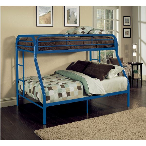 Tritan Twin Over Full Bunk Bed Blue