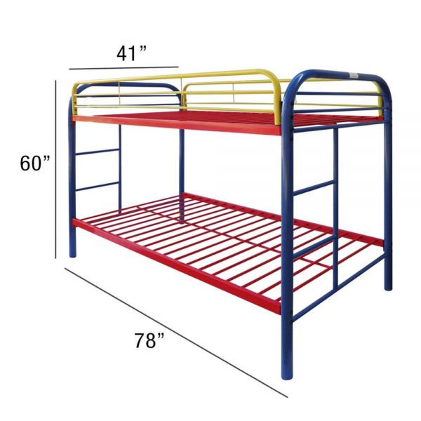 Thomas Twin Over Twin Bunk Bed Rainbow