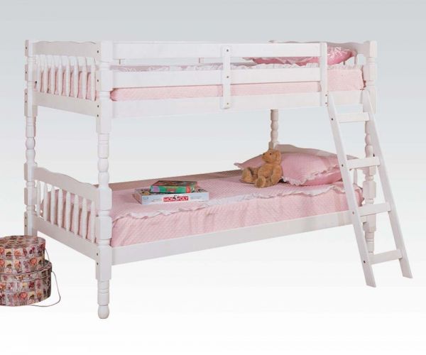 Homestead Twin Over Twin Bunk Bed Dark White