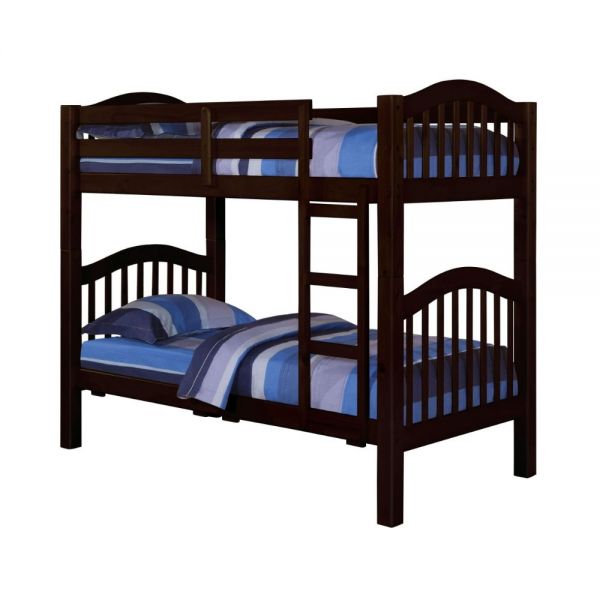 Heartland Twin Over Twin Bunk Bed Espresso