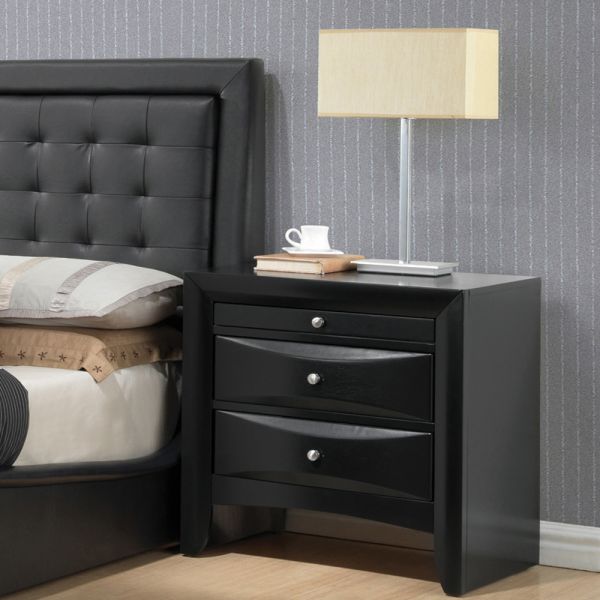 Ireland Nightstand Black