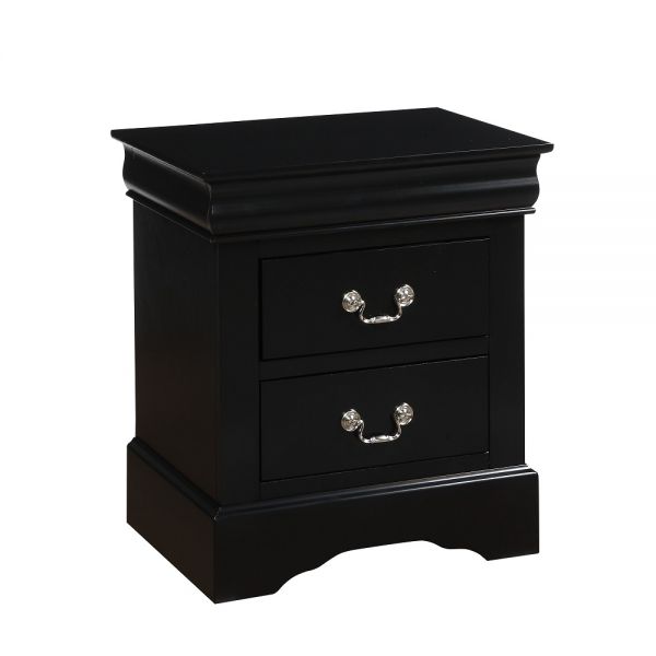 Louis Philippe III Nightstand Black