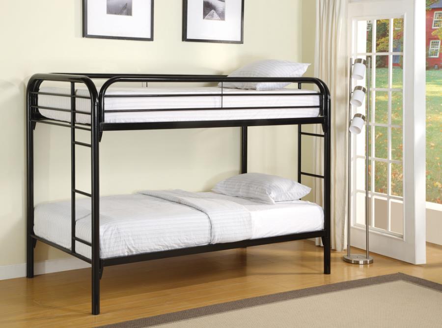 Morgan Twin Over Twin Bunk Bed Black