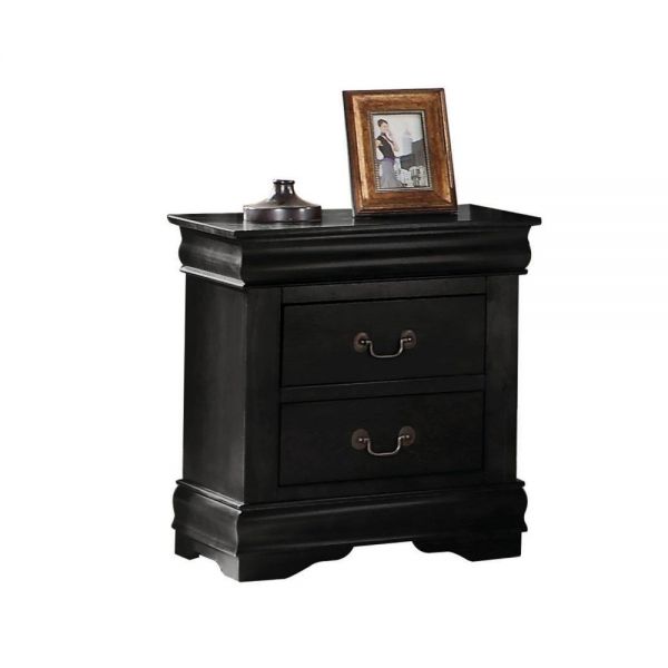 Louis Philippe Nightstand Black