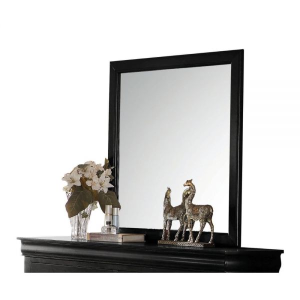 Louis Philippe Mirror Black