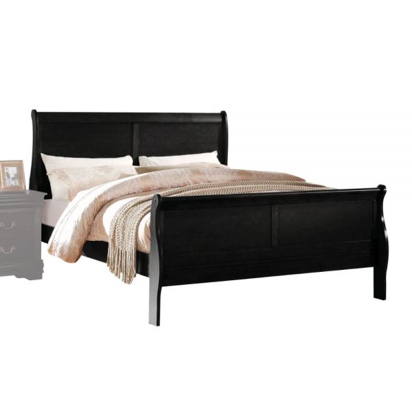 Louis Philippe Full Bed Black