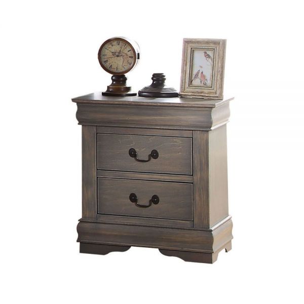 Louis Philippe Nightstand Antique Grey