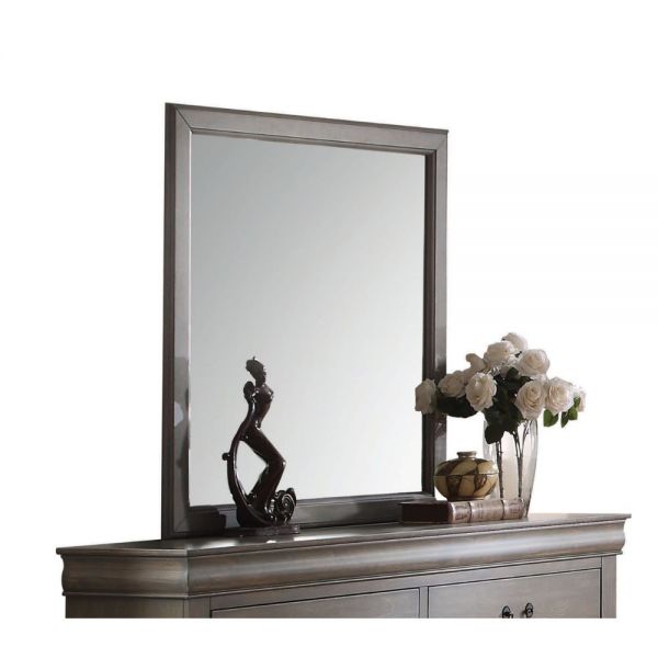 Louis Philippe Mirror Antique Gray