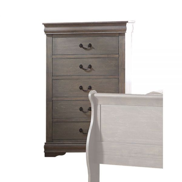 Louis Philippe Chest Antique Grey