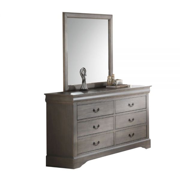 Louis Philippe III Mirror Gray