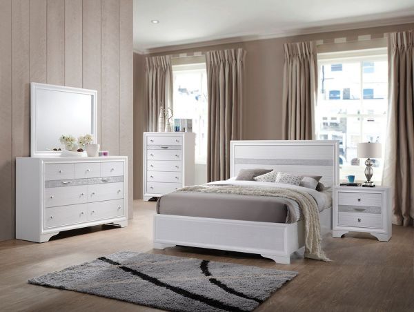 Naima Twin Bed White