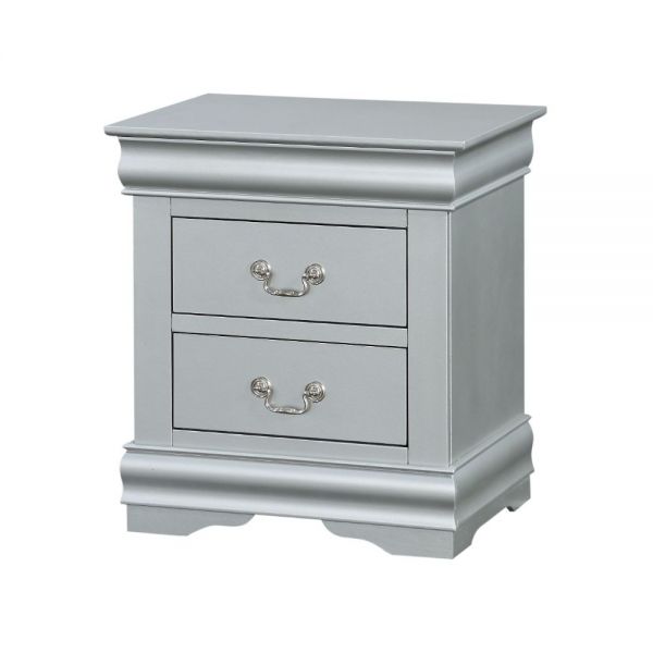 Louis Philippe III Nightstand Platinum