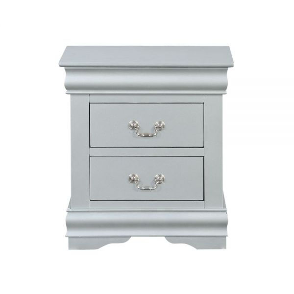 Louis Philippe III Nightstand Platinum