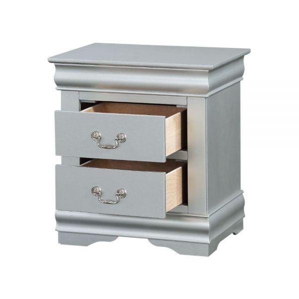 Louis Philippe III Nightstand Platinum