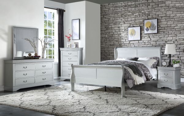 Louis Philippe Full Bed Platinum