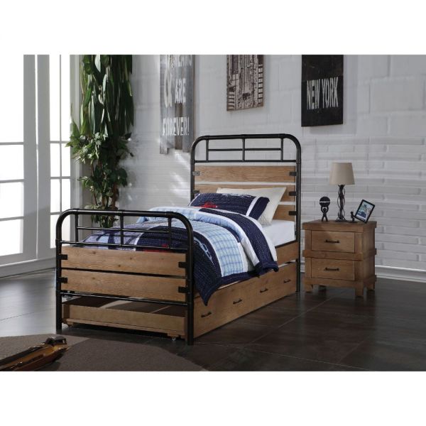 Adams Twin Bed Oak