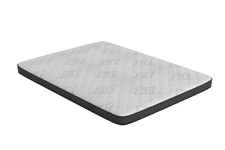 Santa Barbara Twin Mattress White and Charcoal