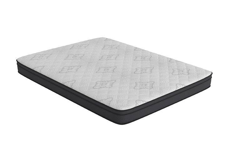 Evie 9.25" Full Mattress White and Black