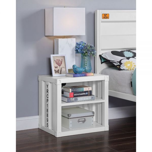 Cargo Nightstand White