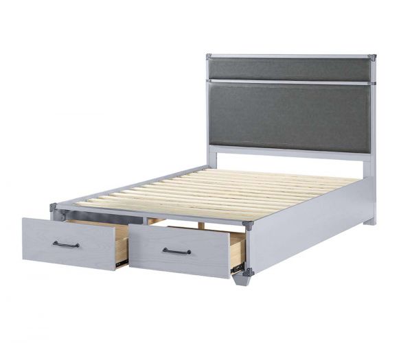 Orchest Full Bed With Drawers Grey