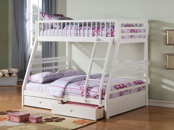 Jason Twin Over Full Bunk Bed White