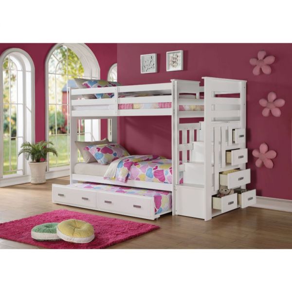 Allentown Twin Over Twin Bunk Bed White