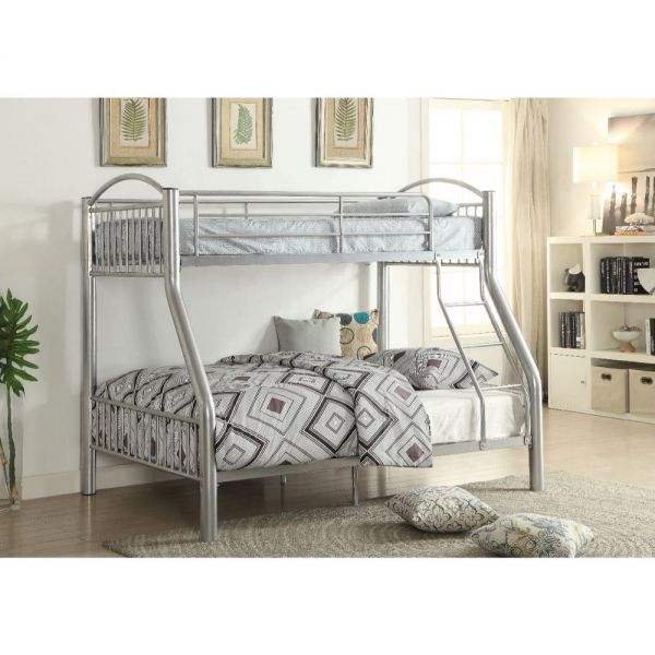 Cayelynn Twin Over Full Bunk Bed Silver