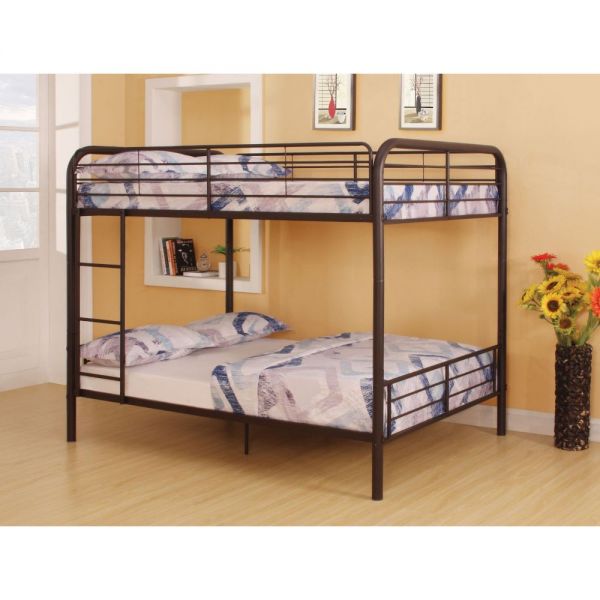 Bristol Twin Over Twin Bunk Bed Dark Brown