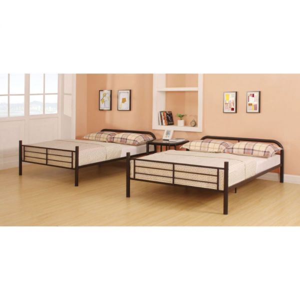 Bristol Twin Over Twin Bunk Bed Dark Brown