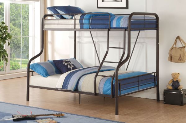 Cairo Twin Over Full Bunk Bed Black