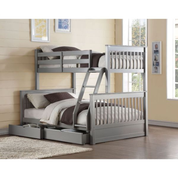 Haley Twin Over Full Bunk Bed Grey