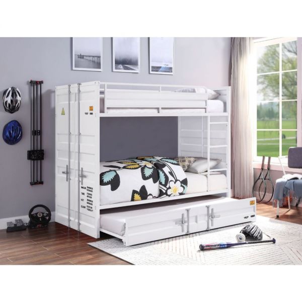 Cargo Twin Over Twin Bunk Bed White