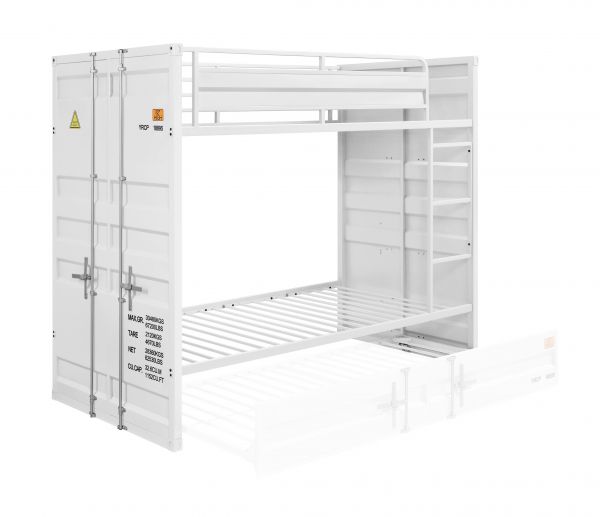 Cargo Twin Over Twin Bunk Bed White