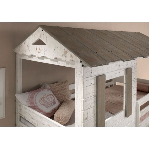 Darlene Twin Over Twin Bunk Bed White