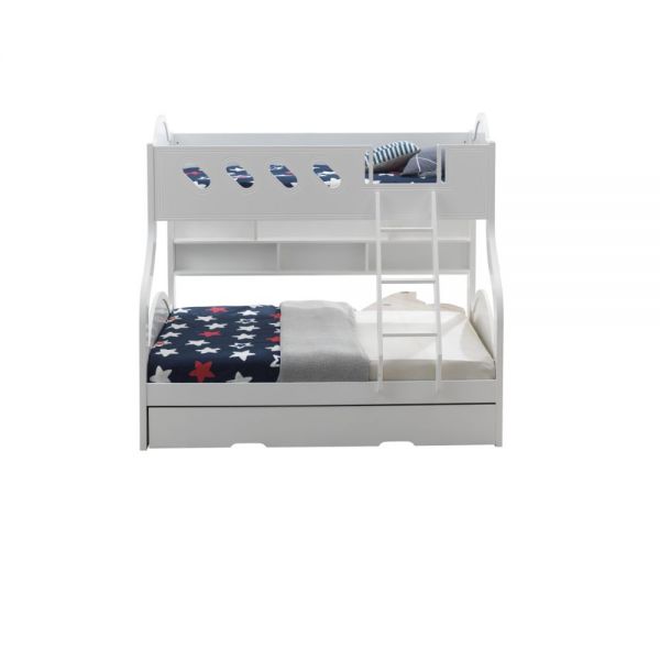 Grover Twin Over Full Bunk Bed White