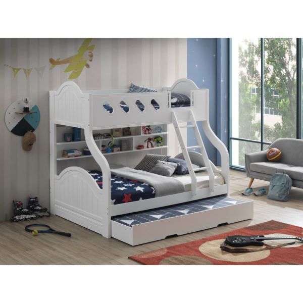 Grover Twin Over Full Bunk Bed White