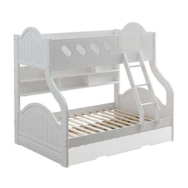 Grover Twin Over Full Bunk Bed White