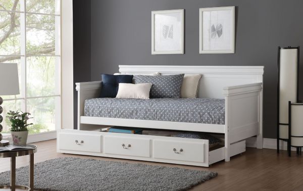 Bailee Daybed Trundle White