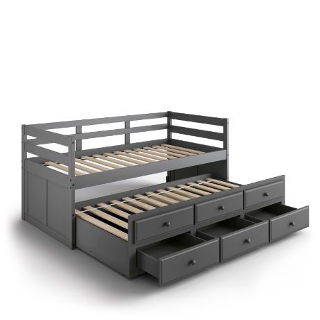 Darcie Captain Daybed Gray