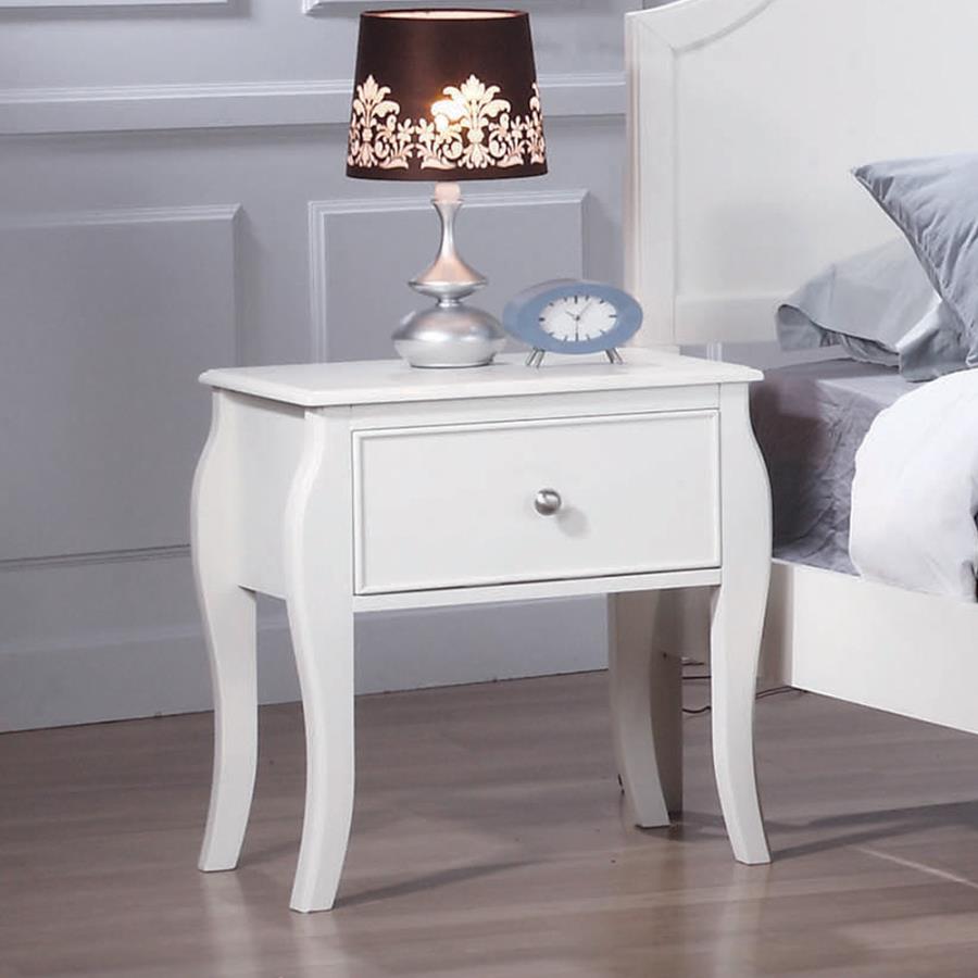 Dominique Nightstand White