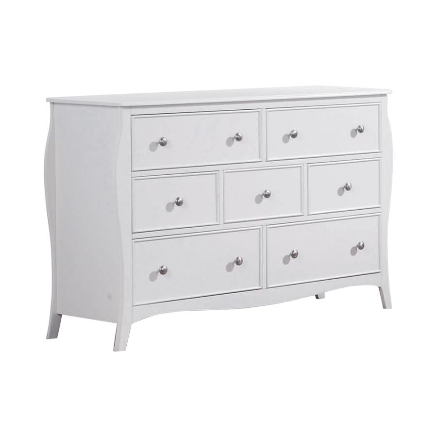 Dominique 7 Drawer Dresser White