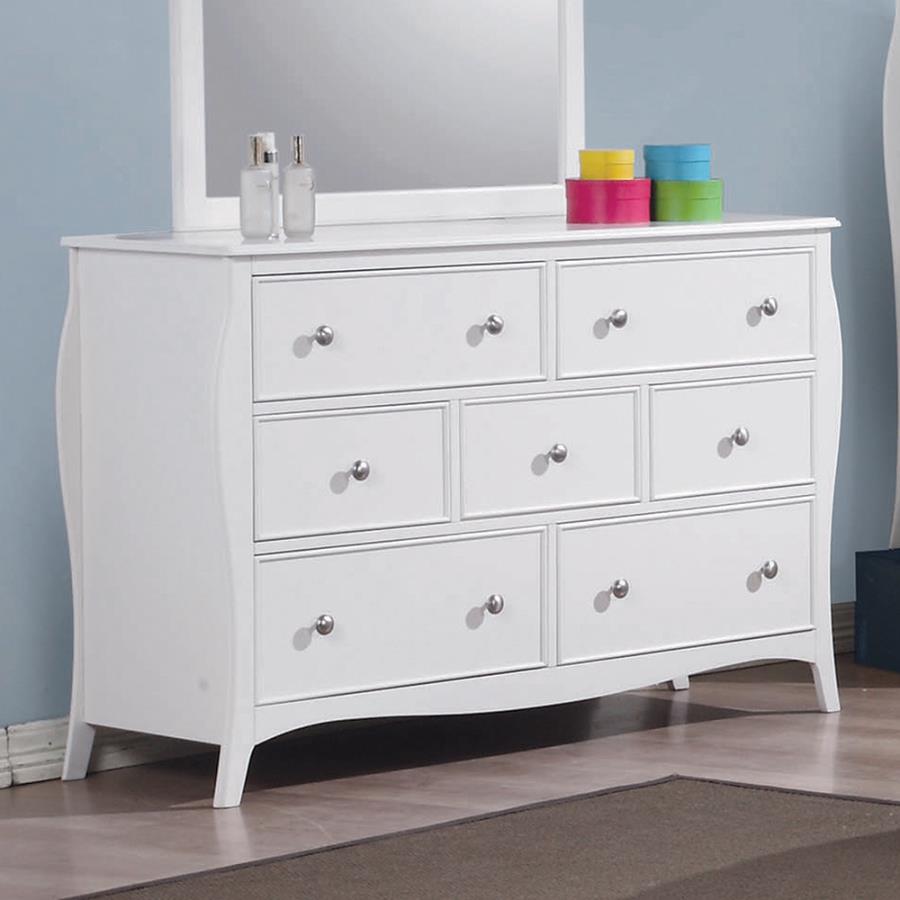 Dominique 7 Drawer Dresser White